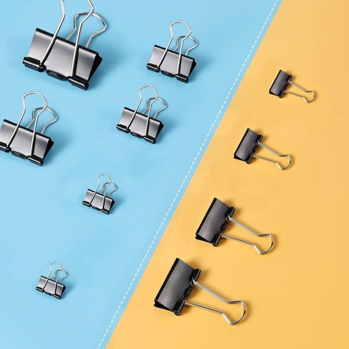 Cobra Binder Clip 4 Cobra 1/4-Inch (32Mm) Paper Holding Binder Clips Paper Clips For Notes Letter, Papers Binder Clamps Can Use Office, Home, School, Institutions, Paper Holding Capacity Files Organized And Secure- 12 Pcs
