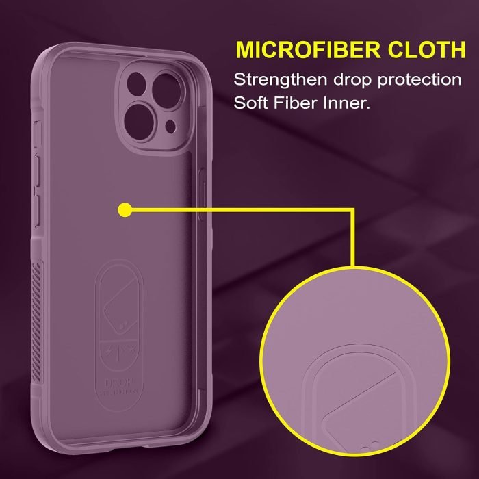 Soft Silicon Matt Lavender 03 2 Iphone Back Cover Matte Soft Flexible Silicon | Liquid Silicon Case With Camera Protection