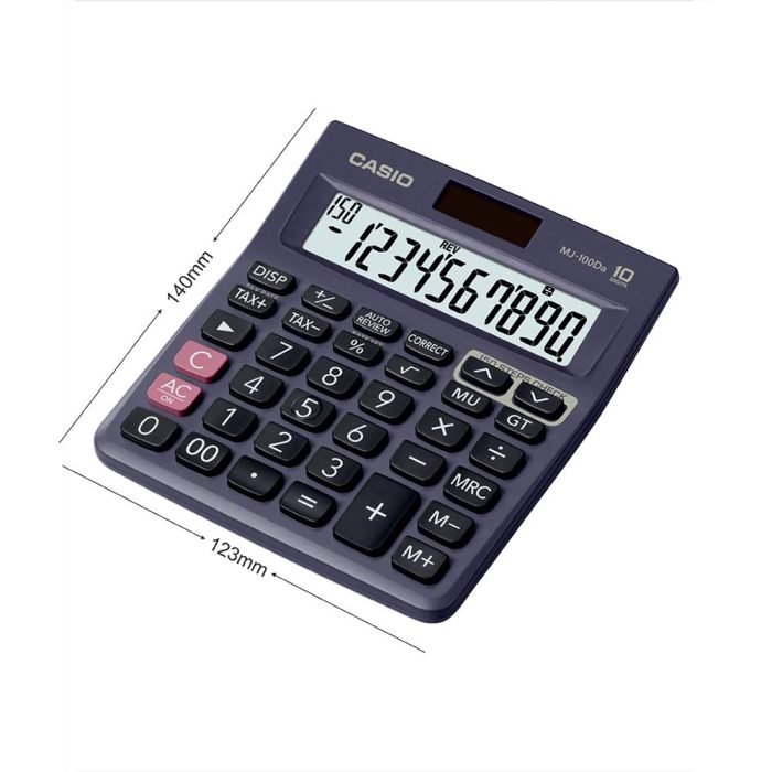 Casio Mj 100 Da 2 Casio Mj-100Da 150 Steps Check And Correct Desktop Calculator With Tax &Amp; Gt Keys &Amp; On Display Indication Of Active Constant (K)
