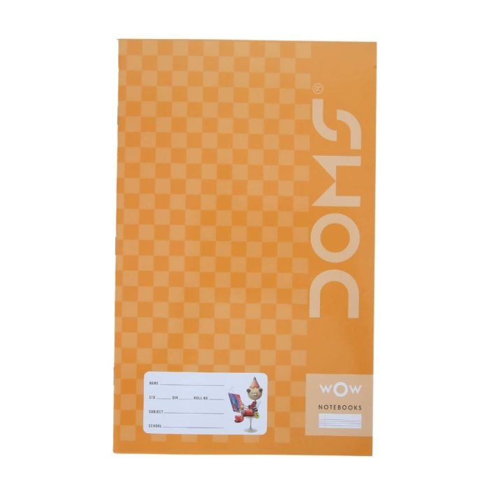 Doms Brown Cover Notebook Single Line 4 Doms Brown Cover Notebook - Single Line
