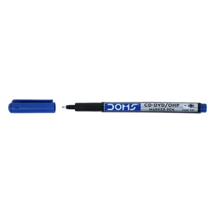 Doms Cd Dvd Ohp Marker Pen Blue Doms Cd-Dvd/Ohp Marker Pen - Blue