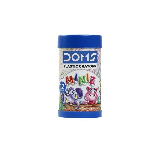 Doms Minz Plastic Crayons Vibrant 12 Shade Pack Doms Minz Plastic Crayons Vibrant 12-Shade Pack