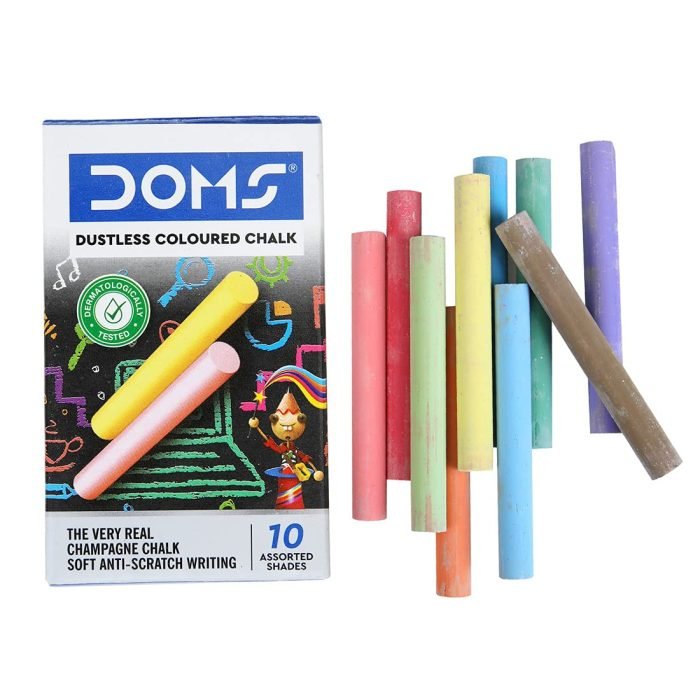 Doms Non Toxic Dustless Coloured Chalk Doms Non-Toxic Dustless Coloured Chalk