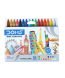 Doms Non Toxic Extra Long Wax Crayon Set In Cardboard Box 16 Assorted Shades Stationery Shop Online