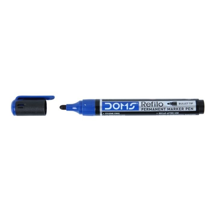 Doms Refilo Non Toxic Hi Tech Refillable Permanent Marker Pen 1 Doms Refilo Non-Toxic Hi-Tech Refillable Permanent Marker Pen