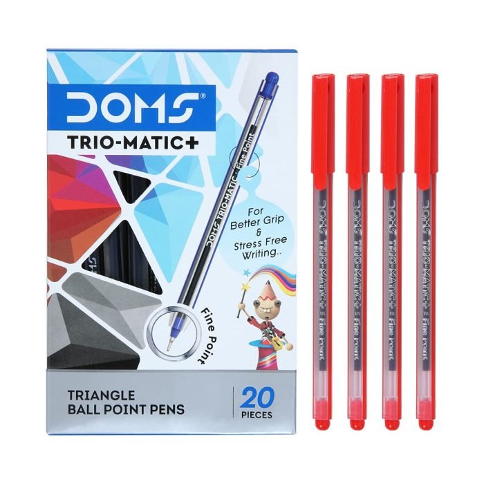 Doms Trio Matic Ball Point Pens Red Doms Trio-Matic + Ball Point Pens - Red