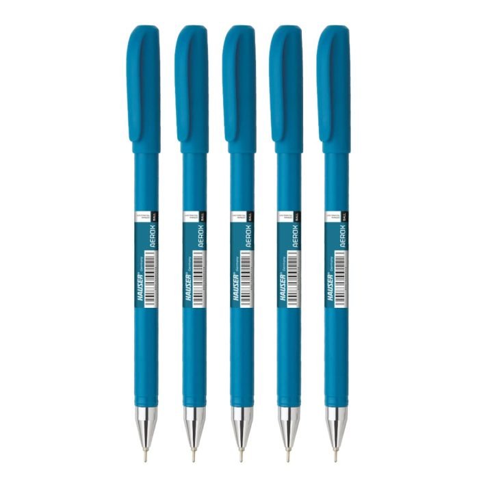 Hauser Aerox 06 Mm Ball Pen Pouch Pack Blue Ink Hauser Aerox 0.6 Mm Ball Pen Pouch Pack - Blue Ink