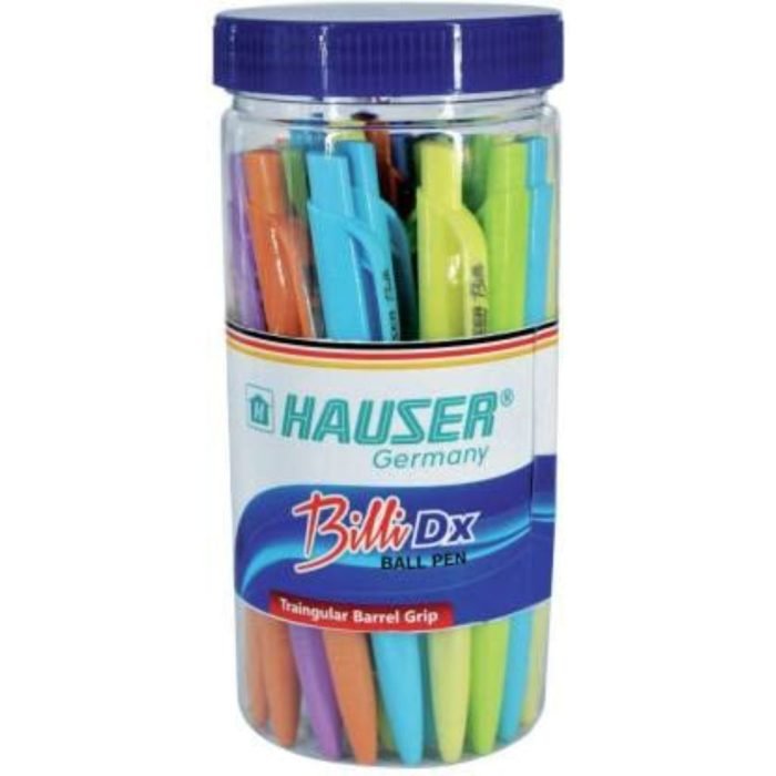 Hauser Billi 05Mm Ball Pen Jar Pack Blue Ink Hauser Billi 0.5Mm Ball Pen Jar Pack - Blue Ink