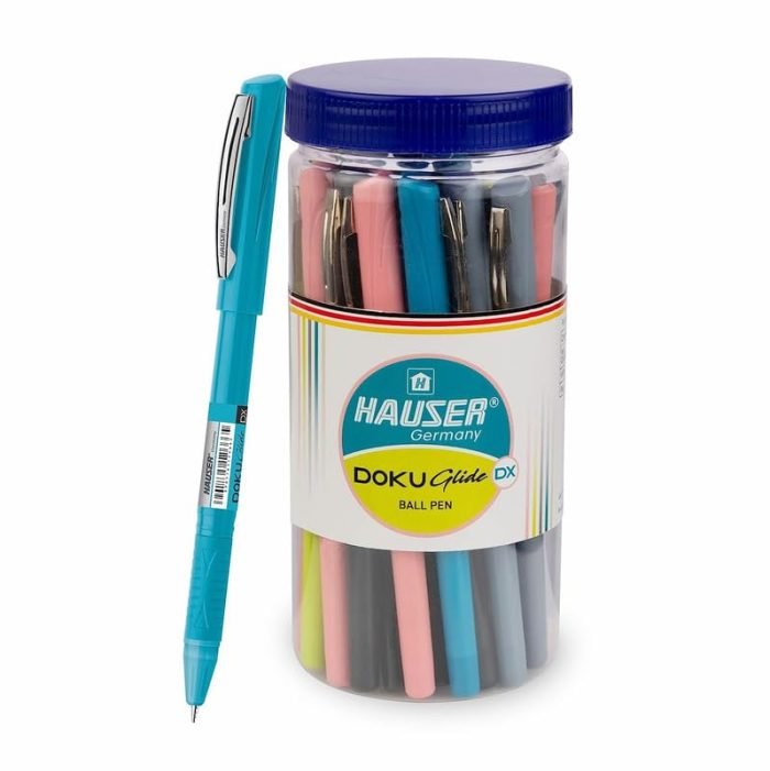 Hauser Doku Glide Ball Pen Blue Ink Jar Set Of 25 Hauser Doku Glide Ball Pen - Blue Ink, Jar Set Of 25