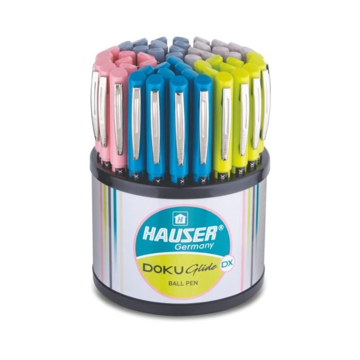 Hauser Doku Glide Ball Pen Blue Ink Tumbler Pack Of 50 Hauser Doku Glide Ball Pen - Blue Ink, Tumbler Pack Of 50