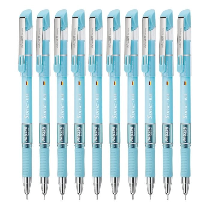 Hauser Sonic Ball Pen Blue Ink Pack Of 10 Hauser Sonic Ball Pen - Blue Ink, Pack Of 10