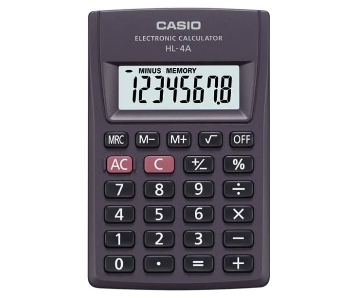 Hl 4A Casio India Casio Hl-4A - Casio Calculator