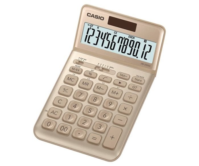Jw 200Sc Gd Casio India Casio Jw-200Sc-Gd - Casio Calculator