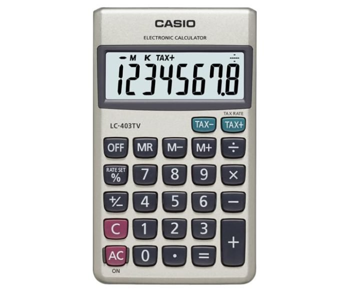 Lc 403Tv Casio India Casio Lc-403Tv - Casio Calculator