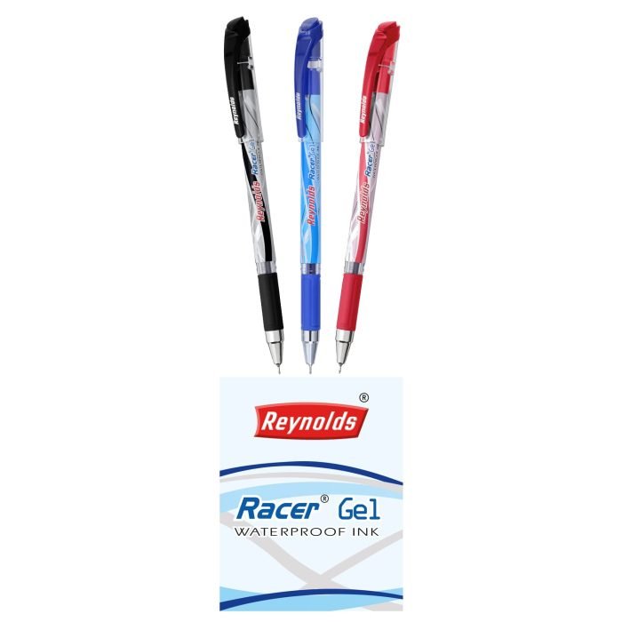 Reynolds Racer 05Mm Gel Pen 6 Blue 2 Black 2 Red Pack Of 10 Reynolds Racer 0.5Mm Gel Pen - 6 Blue, 2 Black &Amp;Amp; 2 Red, Pack Of 10