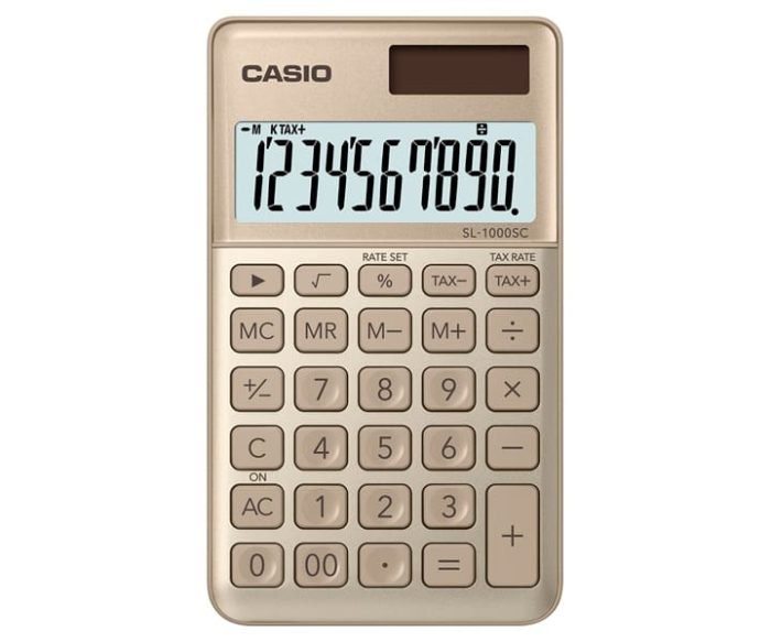 Sl 1000Sc Gd Casio India Casio Sl-1000Sc-Gd - Casio Calculator