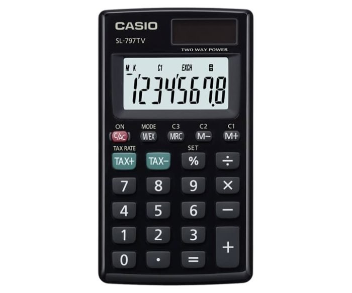 Sl 797Tv Bk Casio India Casio Sl-797Tv-Bk - Casio Calculator