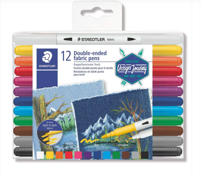 Staedtler Double Ended Fabric Pens Set Staedtler Double Ended Fabric Pens Set