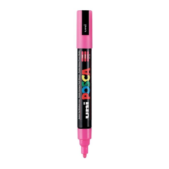 Uni Ball Posca 5M 18 25 Mm Bullet Shaped Marker Pen Pink Ink Pack Of 1 Uni-Ball Posca 5M 1.8-2.5 Mm Bullet Shaped Marker Pen (Pink Ink- Pack Of 1)