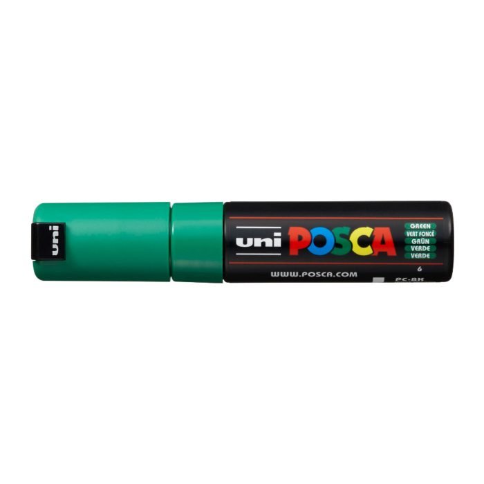 Uni Ball Posca Pc 8K Bold Point Chisel Shaped Marker Pen 80 Mm Green Ink Uni-Ball Posca Pc-8K Bold Point Chisel Shaped Marker Pen (8.0 Mm- Green Ink- Pack Of 1)
