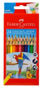 Faber-Castell Triangular Colour Pencils - Pack Of 1 (Assorted)