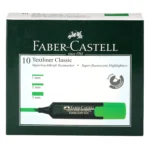 Faber-Castell Chisel Textliner - Pack Of 10 (Green)