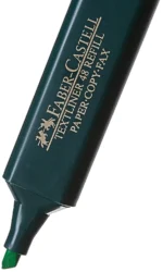 Faber-Castell Chisel Textliner - Pack Of 10 (Green) - Image 3