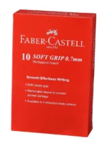 Faber-Castell Soft-Grip Mechanical Pencil - 0.7mm, Pack Of 10 (Assorted)