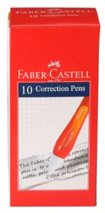 Faber-Castell Correction Pen - Pack Of 10 (White)