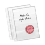 Solo Heavyweight Sheet Protectors – 11 Hole, DIAMOND 300, (150+150) Microns – A4 (SP104), Pack of 25