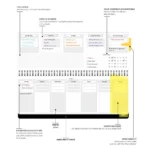 Solo 2025 Weekly Success Planner With Re-Attachable Monthly Calendars | Landscape - Image 2