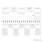 Solo 2025 Weekly Success Planner With Re-Attachable Monthly Calendars | Landscape - Image 3