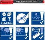 Staedtler Lumocolor 318 Fine Line Permanent Pen - Multicolor Body, Multicolor Ink, Pack Of 4 - Image 2